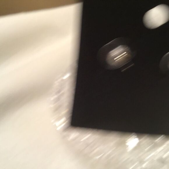 Oxidized Silvertone Leaf Door Knocker Earrings - Picture 4 of 5